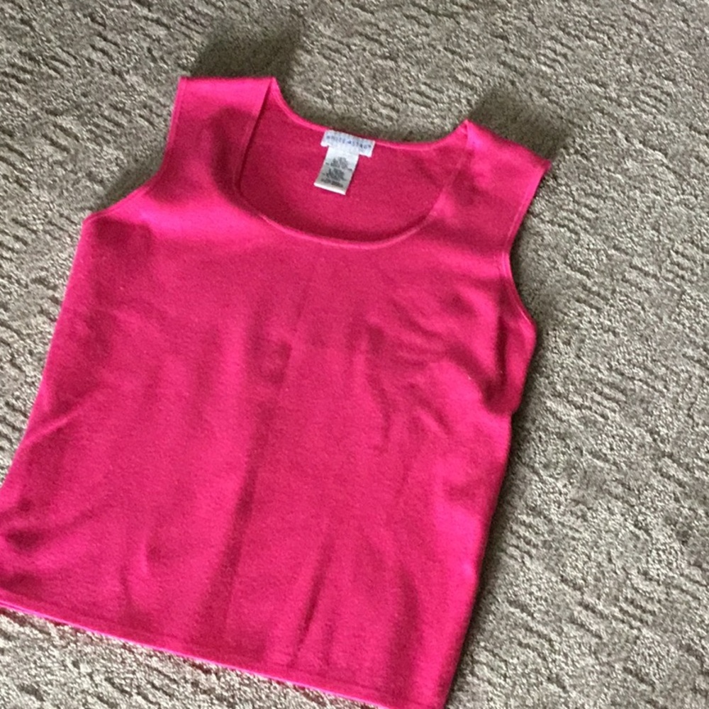 White Stag pink sleeveless top size Lg